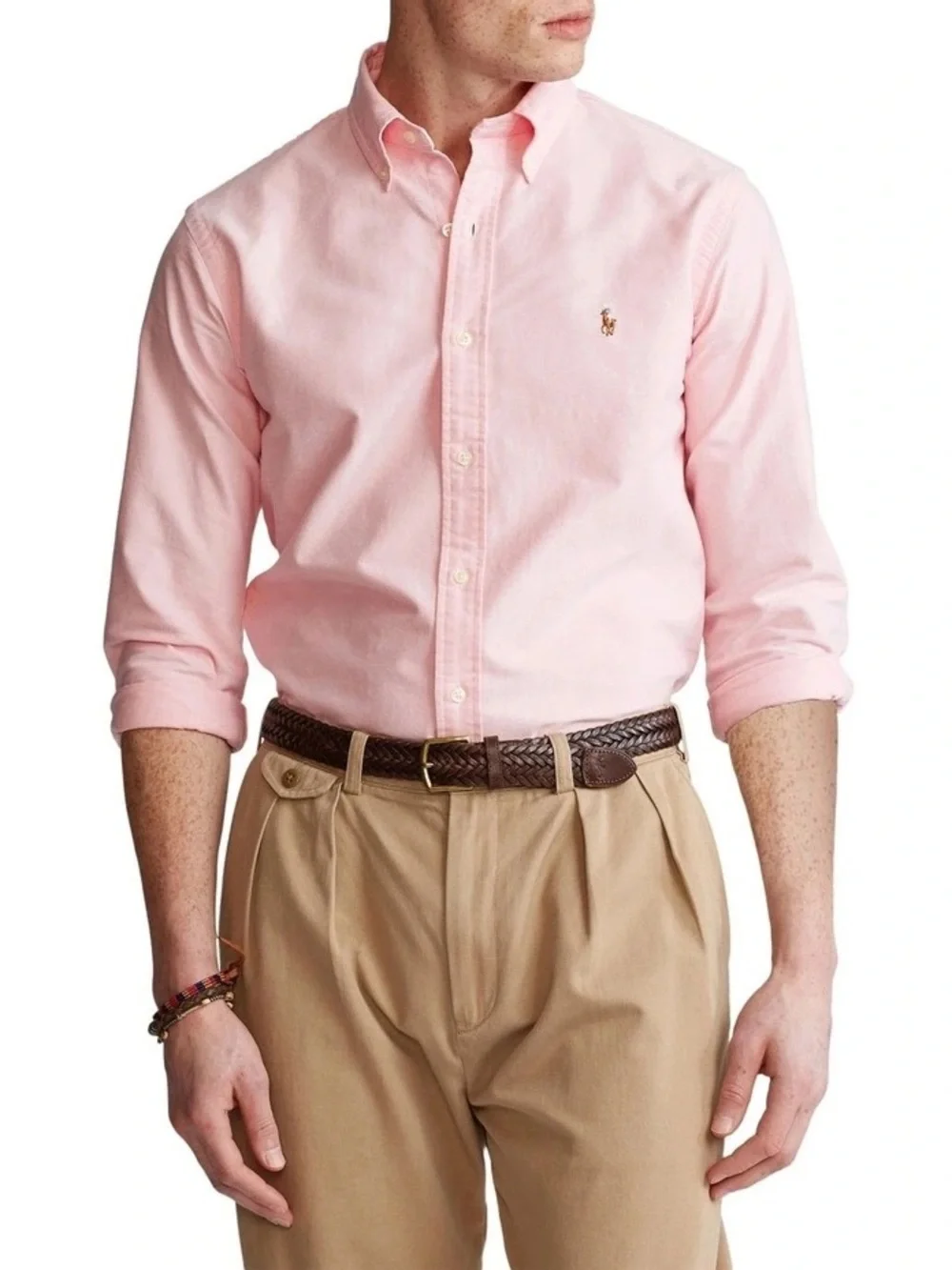 Polo Ralph Lauren Men's Oxford Button-Down Pink Shirt